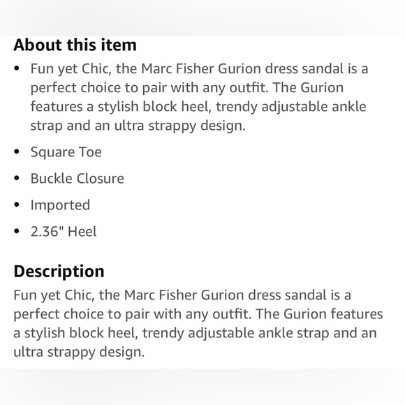 Gold Marc fisher strappy heels - Picture 2 of 6